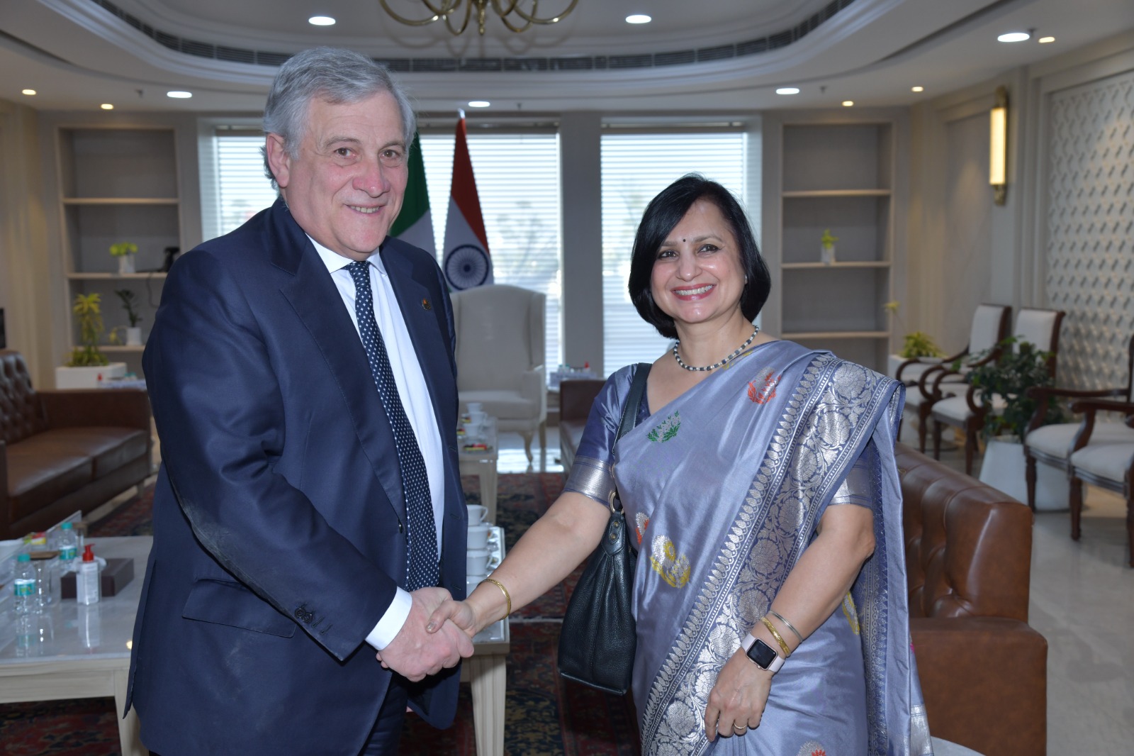 Meeting with Hon'ble Vice-President of the Council of Ministers and Minister of Foreign Affairs and International Cooperation Antonio Tajani